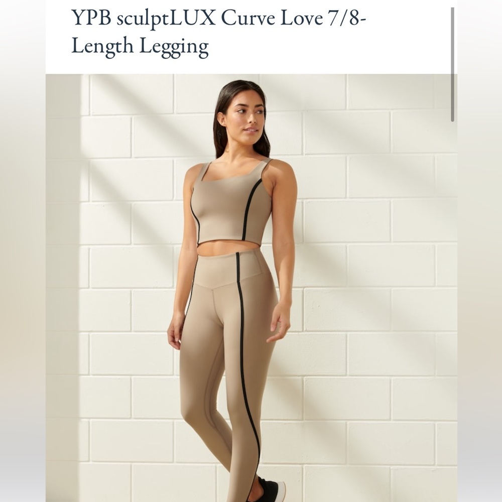 Abercrombie - YPB Sculpt Curve Love leggings with piping detail